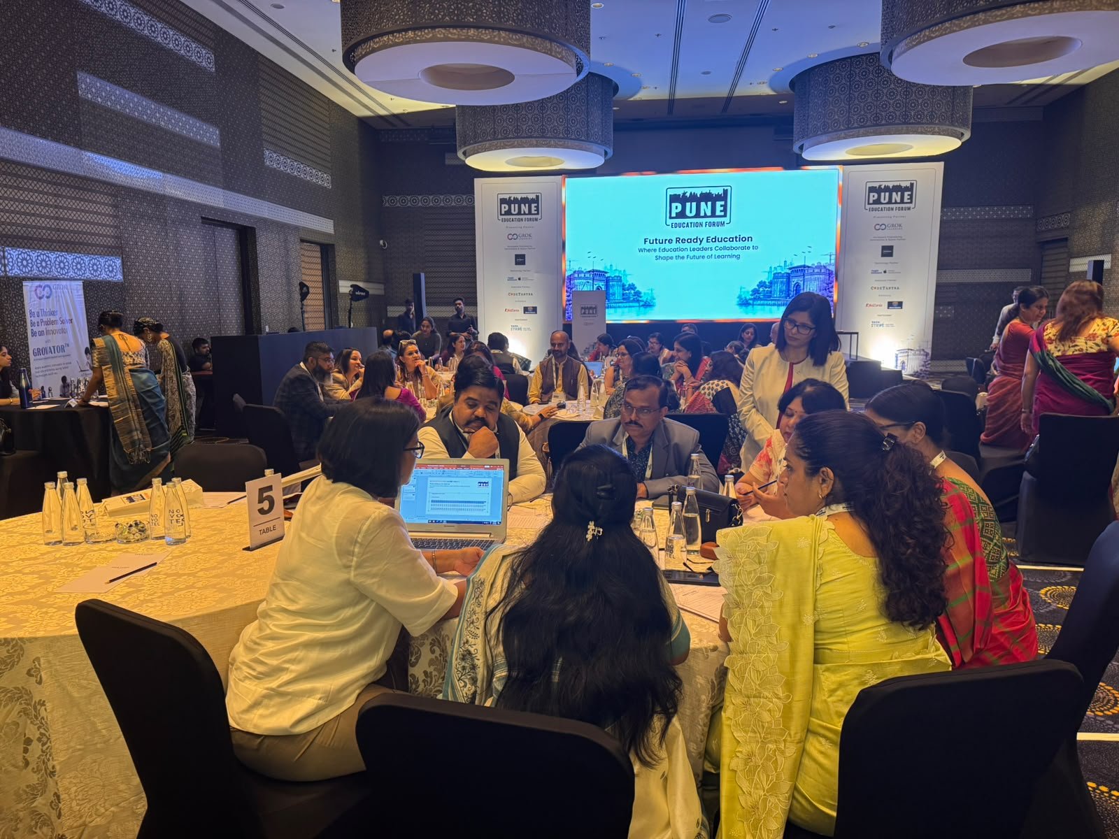 Education leaders collaborating at the Pune Education Forum